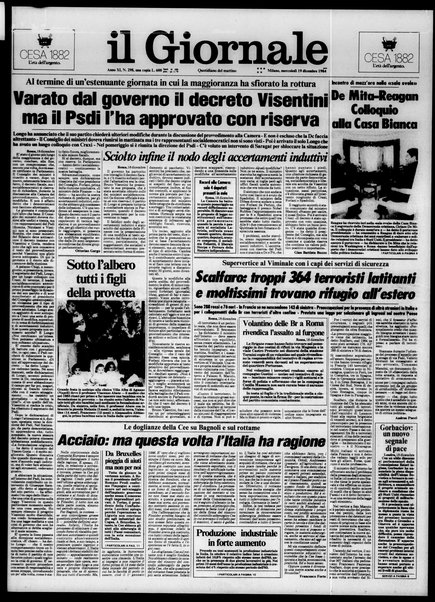 Il giornale : quotidiano del mattino